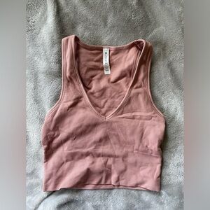 Athleta Ribbed V Neck Tank Top